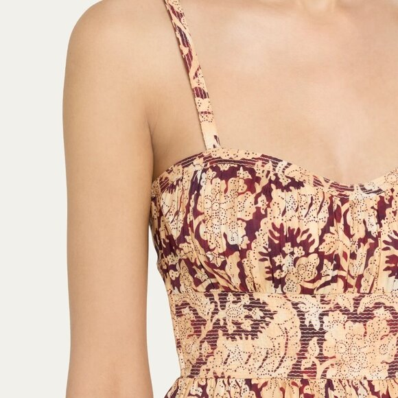 ULLA JOHNSON Nadine Sweetheart Cami Midi Dress - Picture 7 of 7